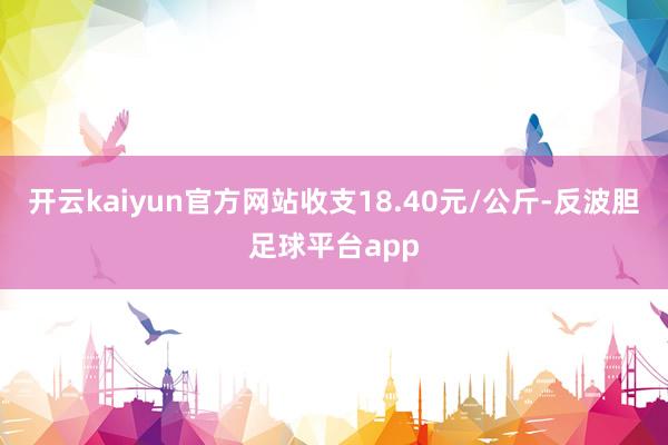 开云kaiyun官方网站收支18.40元/公斤-反波胆足球平台app