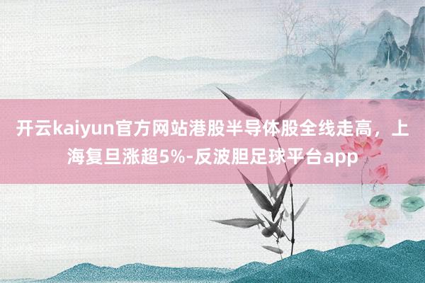 开云kaiyun官方网站港股半导体股全线走高，上海复旦涨超5%-反波胆足球平台app