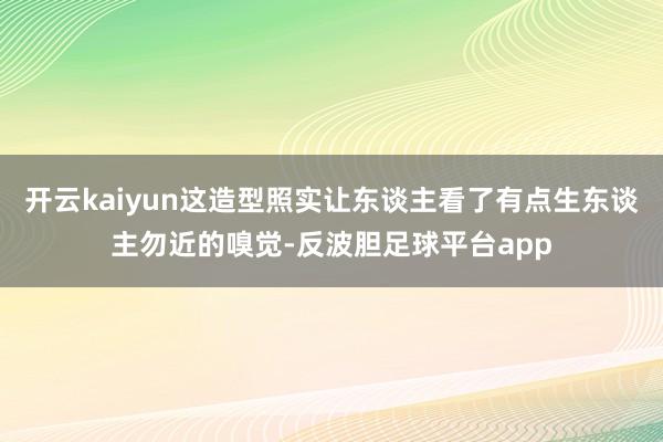开云kaiyun这造型照实让东谈主看了有点生东谈主勿近的嗅觉-反波胆足球平台app