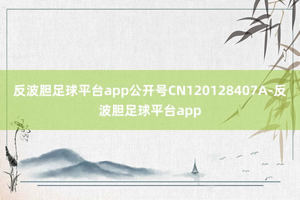 反波胆足球平台app公开号CN120128407A-反波胆足球平台app
