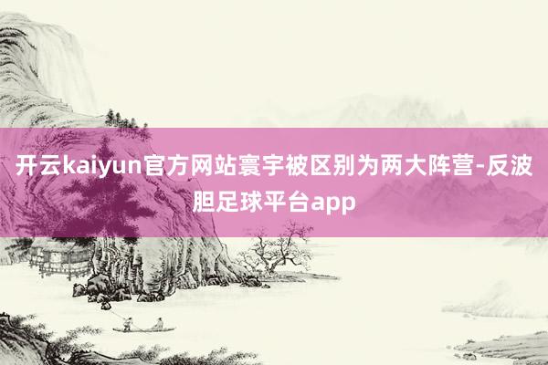 开云kaiyun官方网站寰宇被区别为两大阵营-反波胆足球平台app