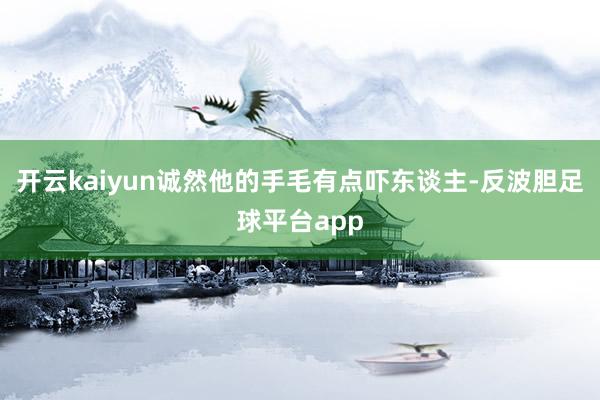 开云kaiyun诚然他的手毛有点吓东谈主-反波胆足球平台app