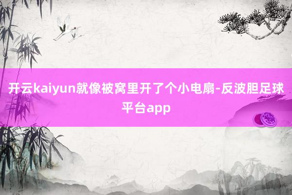 开云kaiyun就像被窝里开了个小电扇-反波胆足球平台app