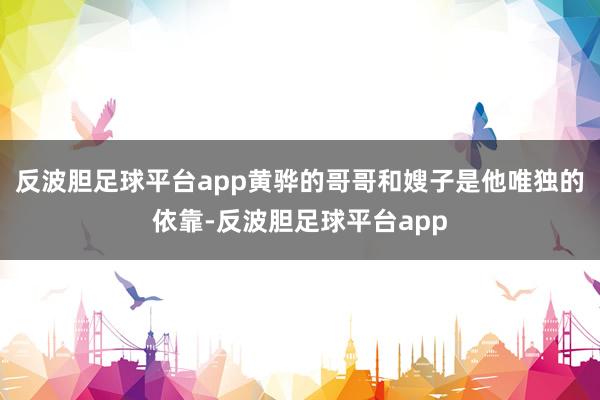 反波胆足球平台app黄骅的哥哥和嫂子是他唯独的依靠-反波胆足球平台app