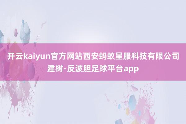 开云kaiyun官方网站西安蚂蚁星服科技有限公司建树-反波胆足球平台app